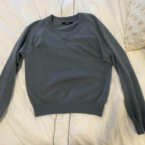 Slate blue Quince cashmere sweater
